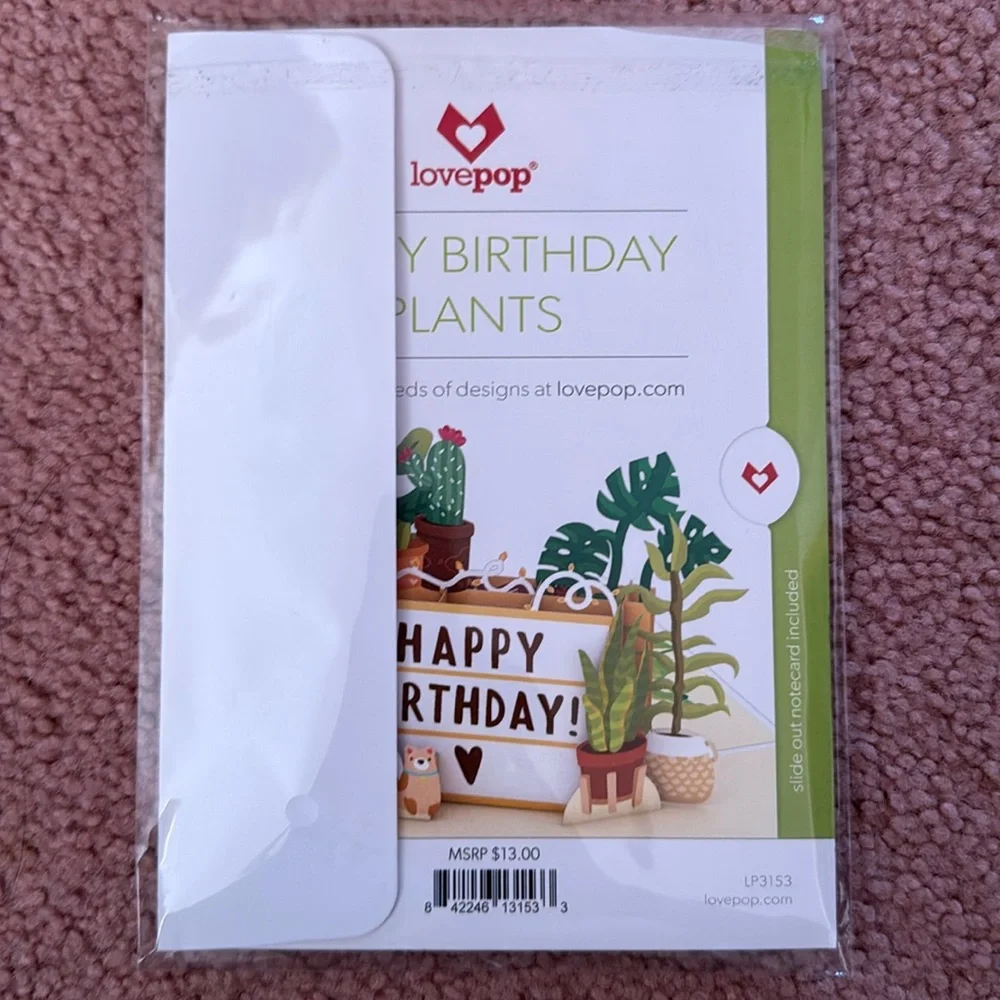 Happy Birthday Plants Card